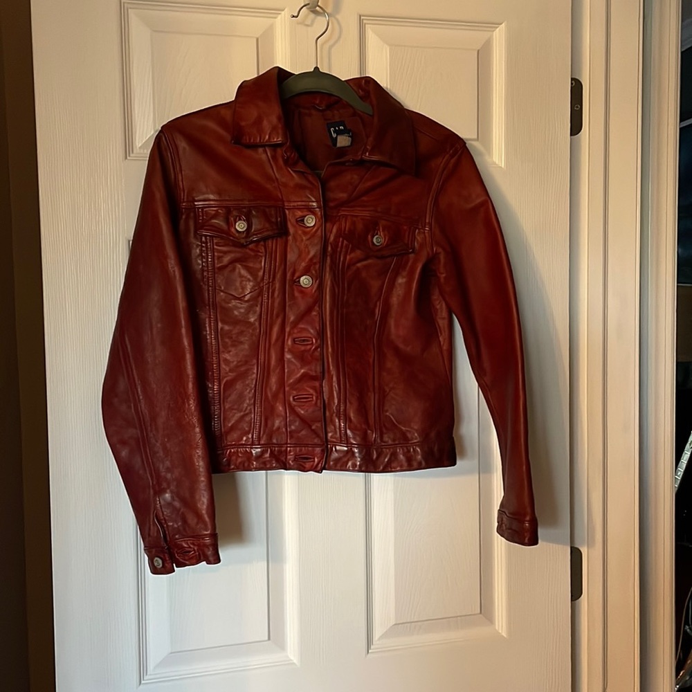 Vintage Gap Jeans Leather Jacket